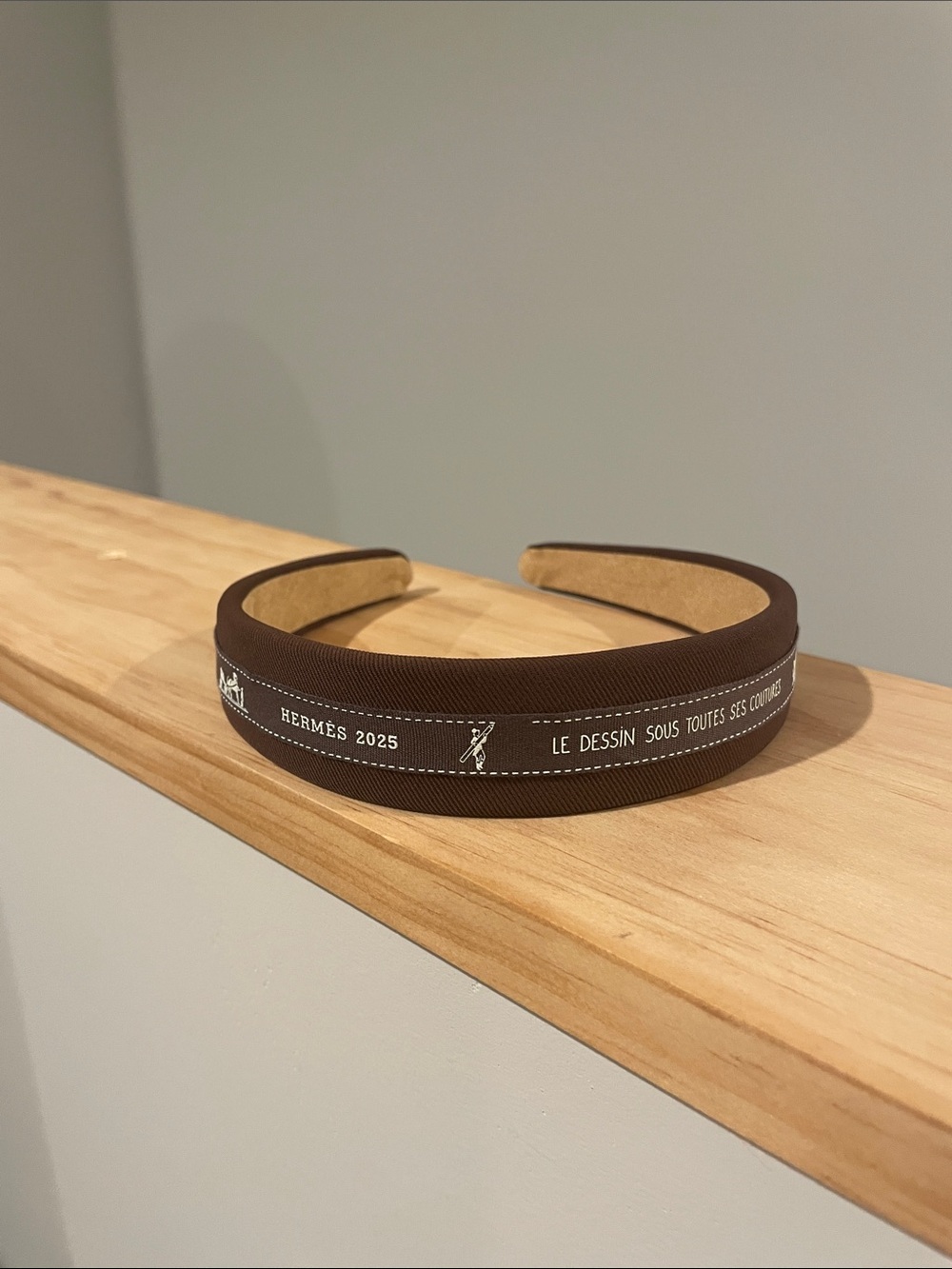 UPCYCLED - authentic Hermes ribbon headband